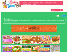 Tablet Screenshot of cookinggamesone.com